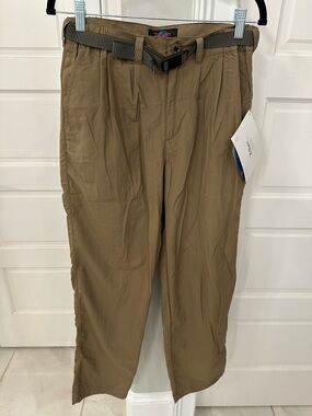 Rail Riders Adventure Khakis Pants Belted Womens Small UPF 30+ Outdoor Gorp NEW